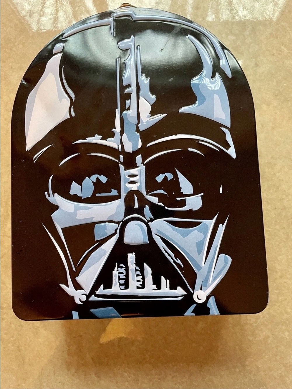 Darth Vader Graphic Tin Box - Black & Light Blue